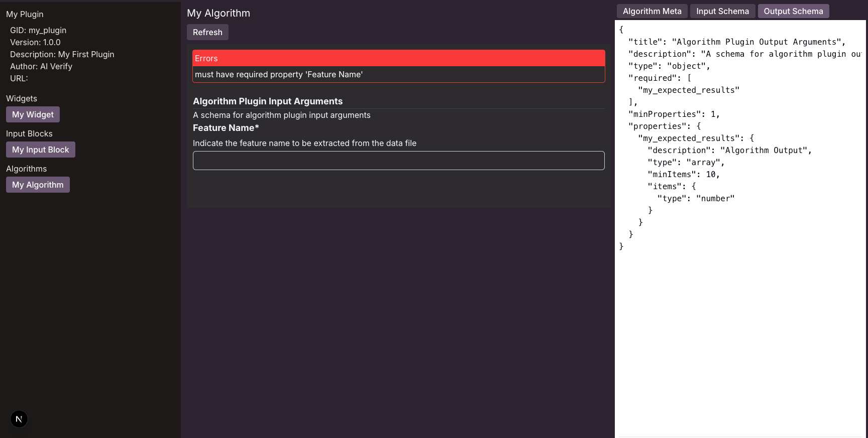 Playground - Input Block