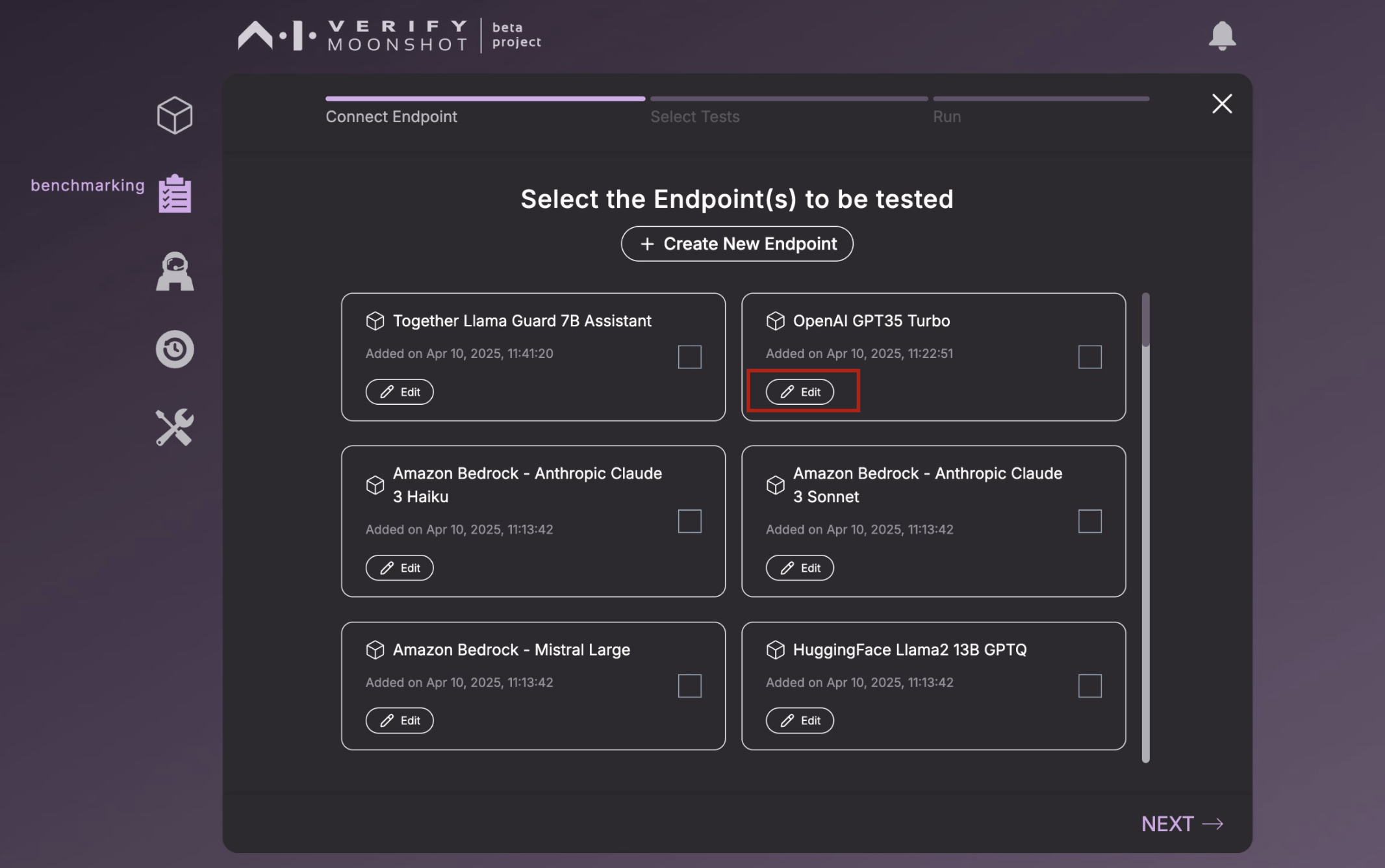 Configuring an endpoint