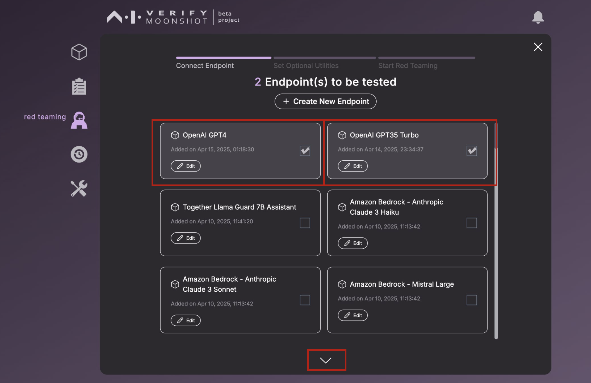 red teaming configuring endpoint